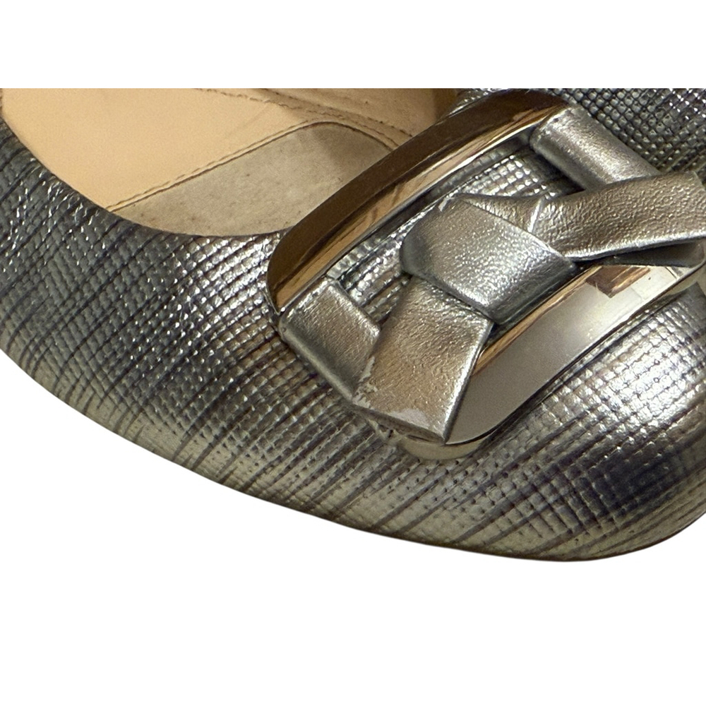 Alex Marie Women’s Silver Metallic Flats Size 8.5 - Picture 3 of 8